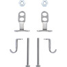 Fixations rapides pour cache-siphon 2ND FLOOR, blanc réf. 55030000