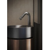 Mitigeur lavabo SOLE ouverture eau froide, débit 5 l/min avec vidage  Inox brossé réf. SO130118/2IX