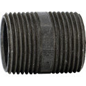 Mamelon 530 tube soudé filetage conique longueur 60mm noir D40x49 réf.530N6040