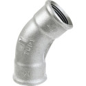 Courbe 45° fonte malléable galvanisée 41 femelle-femelle 20x27 réf.41G20
