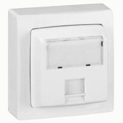 Prise RJ 45 Cat.5e FTP 9 contacts blanc Ref.086061
