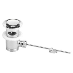 Bonde pour lavabo auto laiton chromé brillant L3212 réf.501030