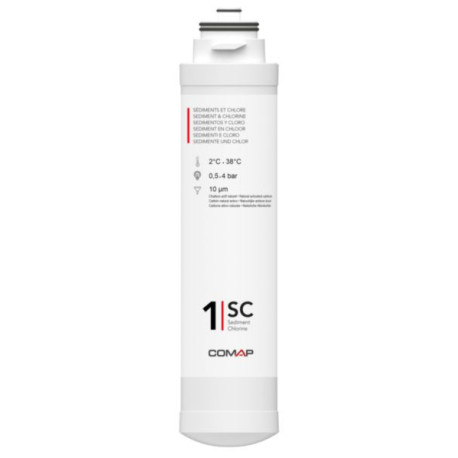 Cartouche de filtration AQUATIS pour élimination des sédiments et du chlore Réf. Q112020001