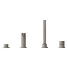 Façade pour combiné monocommande 4 trous montage avec ou sans châssis GROHE Plus Hard Graphite brossé 29307AL3