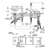 Façade pour combiné monocommande 4 trous montage avec ou sans châssis GROHE Plus Hard Graphite brossé 29307AL3