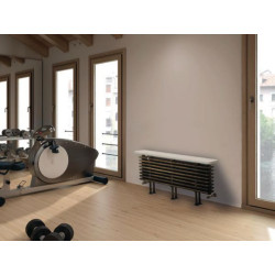 Radiateur eau chaude TESI BANC 1515W Noir H300 L1620 Réf. RT403003610A402N02
