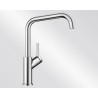 Mitigeur avec bec orientable BLANCO JURENA sans douchette couleur chromé garantie 2 ans Réf. 520764