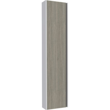 Colonne Coiffeuse Alterna Plénitude 1 porte 40 cm Anthracite, poignée titane