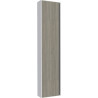Colonne Coiffeuse Alterna Plénitude 1 porte 40 cm Anthracite, poignée titane