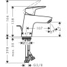 Mitigeur lavabo LOGIS 70 Eco CH 3 CoolStart Chromé réf. 71072000