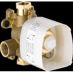 Corps d'encastrement thermostatique encastré 20 x 27, 12 x 12, STARCKSHOWER chromé réf. 10754180
