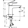 Mitigeur de lavabo Talis E 110 sans tirette ni vidage Réf. 71712000
