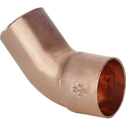 Coude cuivre 5040 petit rayon 45° mâle femelle D 28 ALTECH (Sachet de deux éléments)