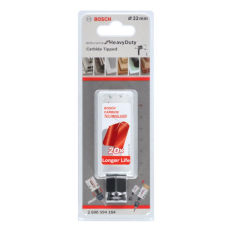 Scie trépan carbure Heavy Duty - 22 mm Réf. 2608594164