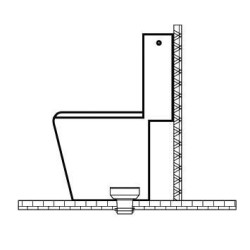 Manchette WC droit N°5 blanche à lèvres Ø 80mm (Aspirambo) Réf. 214-005