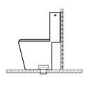 Manchette WC droit N°5 blanche à lèvres Ø 80mm (Aspirambo) Réf. 214-005