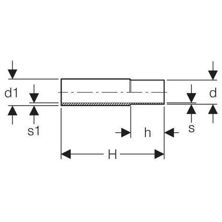 Jonction à emb ext. à souder D15-17,2x1,20mm acier réf 12412