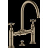 Mélangeur de lavabo Axor MONTREUX à pont avec bec mobile, nickel brossé réf. 16510820