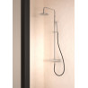 Colonne de douche EQUINOX mitigeur thermostatique complète - douche de tête 200mm, douchette à main et flexible de douche réf. 81797/IX