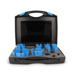 Coffret scie trépan MultiMat diamètre 19-22-29-35-38-44-51-65-76-105mm Novipro