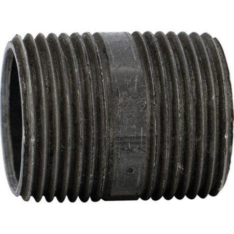 Mamelon 530 tube soudé filetage conique longueur 200mm noir D66x76 réf.530N20066