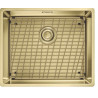 Cuve inox PVD reflet d'or BXM 110-50 avec revêtement, 1 cuve R12 , sans égouttoir, 54 x45 cm , Vidage manuel , bonde 9 cm , trop-plein discret réf: 199086
