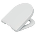 Abattant recouvrant forme droite, Principauté Premium,en résine thermodurcissable, bactéricide, blanc, à fermeture ralentie, 2,5 kg réf. 95900110