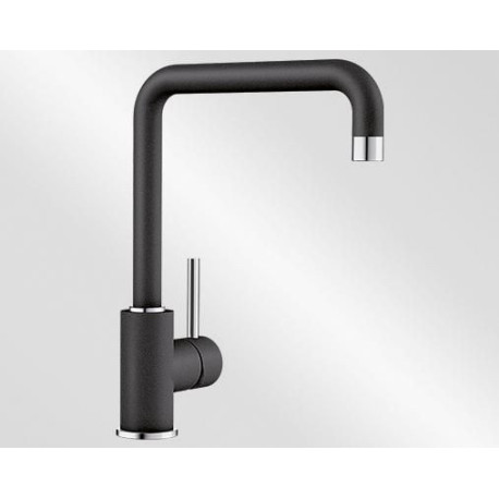 Mitigeur monotrou à col de cygne orientable BLANCO MILI sans douchette couleur SILGRANIT Look Anthracite garantie 2 ans Réf. 523103
