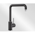Mitigeur monotrou à col de cygne orientable BLANCO MILI sans douchette couleur SILGRANIT Look Anthracite garantie 2 ans Réf. 523103