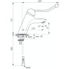 Mitigeur lavabo OKYRIS BLUE CLINIC S/TAB SPX réf. D2450AA