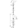 Robinet de lave-mains HG Metropol 100 sans tirette ni vidage réf. 32501000