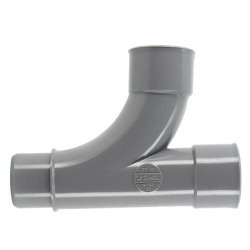 Té pied de biche mâle femelle 87°30 diamètre 32mm grand rayon UTF18