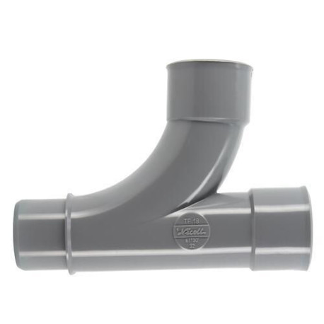 Té pied de biche mâle femelle 87°30 diamètre 32mm grand rayon UTF18