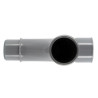Té pied de biche mâle femelle 87°30 diamètre 32mm grand rayon UTF18