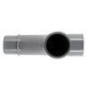 Té pied de biche mâle femelle 87°30 diamètre 32mm grand rayon UTF18