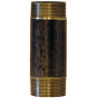 Mamelon 530 tube soudé filetage conique longueur 2000mm noir D26x34 réf.530N200026
