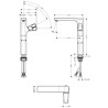 Mitigeur de lavabo URQUIOLA surélevé, pour vasque libre, chromé réf. 11035000