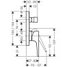 Set de finition pour mitigeur bain/douche encastré Metropol - finition aspect doré poli Réf. 32545990
