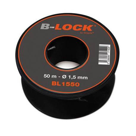 Bobine de 50 m de câble acier galvanisé diamètre 2,5 mm Réf BL2550