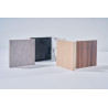 Système de panneaux muraux étanches Polyrey Nuance support composite profil bord arrondi + languette - Béton Bullé B133 finition FIA - 260x120cm x 11,7mm Réf.940094