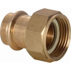 Raccord Altech à sertir écrou tournant diamètre 28 x 1.1/4 fer cuivre sachet de 2 pièces