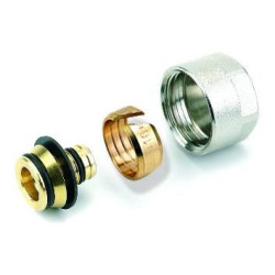 Raccord à compression pour tube PER 3/4E-12x2 finition nickelé réf. 835722