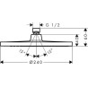 Douche de tête Crometta S 240 1 jet Réf. 26723000