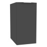 Module sous vasque Alterna Plénitude partie gauche longueur 30cm 1 porte pour meuble 2 tiroirs profondeur 46cm Gris caviar