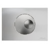 Plaque de commande 398 double volume chromé brillant bouton rond chromé mat Réf. 0709190