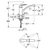 Mitigeur monocommande évier Supersteel Eurosmart Réf. 33281DC3