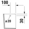 Cache-siphon Durastyle blanc pour Lave mains 070845 réf. 858310000