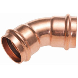 Coude 45 Altech à sertir cuivre femelle femelle diamètre 22 mm sachet de 2 pièces
