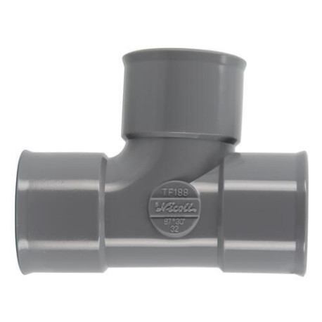 Té pied de biche femelle femelle 87°30 diamètre 32mm UTF188