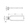 Barre porte-serviettes non pivotable Selection Cool Sunrise brossé Réf. 41059GN0